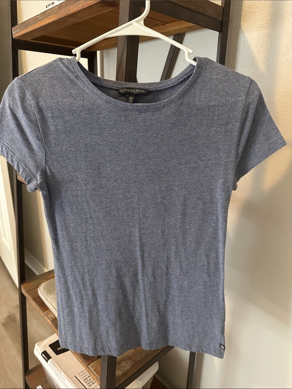 Victoria's Secret Heather Blue Short Sleeve Tee
